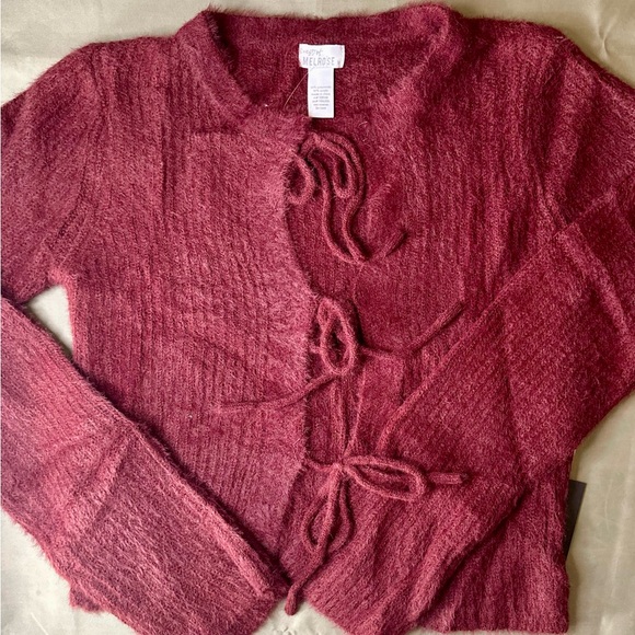 West of Melrose - Burgundy Cardigan Sweater - Picture 5 of 6